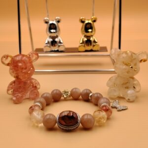 12mm sunstone yellow gypsum flower, red gypsum flower magic box, 14k gold plated frame, 43 grams, 16cm 17cm in diameter.